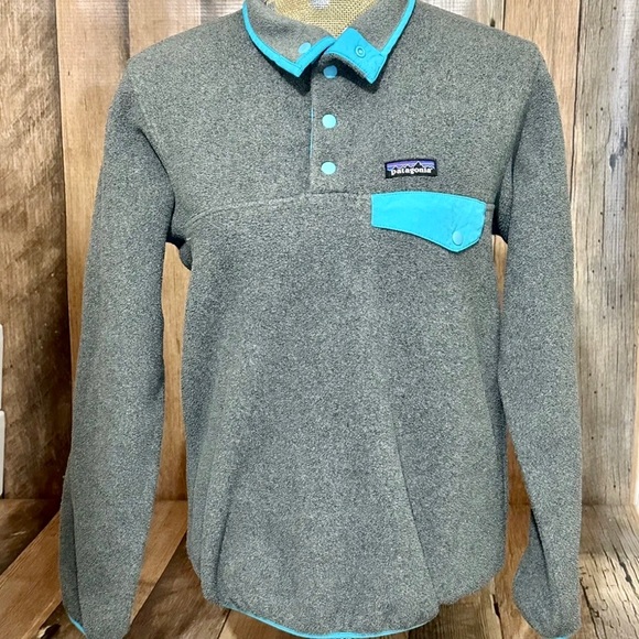 Patagonia Synchilla Snap  Pullover Jacket Women's Size small gray - Picture 1 of 6